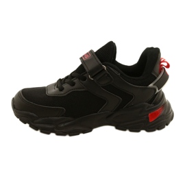 ADI Chlapecké sportovní boty na suchý zip News 22DZ32-4930 Black černá 1