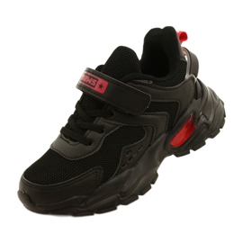 ADI Chlapecké sportovní boty na suchý zip News 22DZ32-4930 Black černá 4