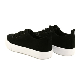 Dětský černý svázaný klasický tenisky Atletico WY20761 černá 5