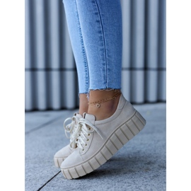 Semišové boty Lewski Shoes 3163 Světle béžová béžový 2