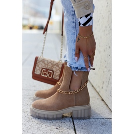 Módní semišové kozačky s střihem velblouda Forget Me hnědý 2