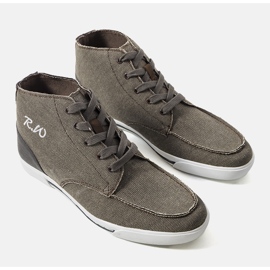 Hnědé kotníkové tenisky Perez béžový 1