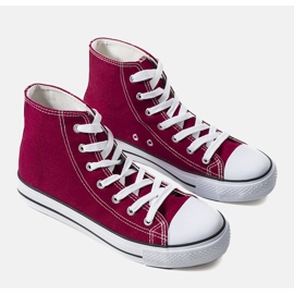 Vínové kotníkové tenisky značky Bagwell červené 1