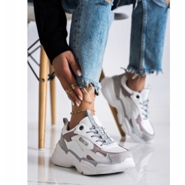 Dámské tenisky Big Star HH274255 béžový bílý 3