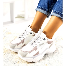 Dámské tenisky Big Star HH274255 béžový bílý 1