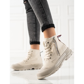 Sabatina Tenisky Se Zipem béžový 2