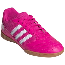 Kopačky Adidas Super Sala Jr G55911 růže a fialové 3