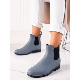 TRENDI Klasické šedé galoše šedá 1