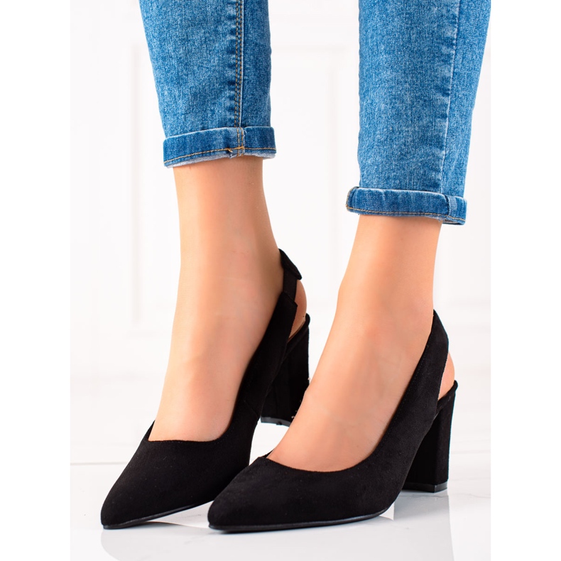 Evento Lodičky s objevenou patou černá 1