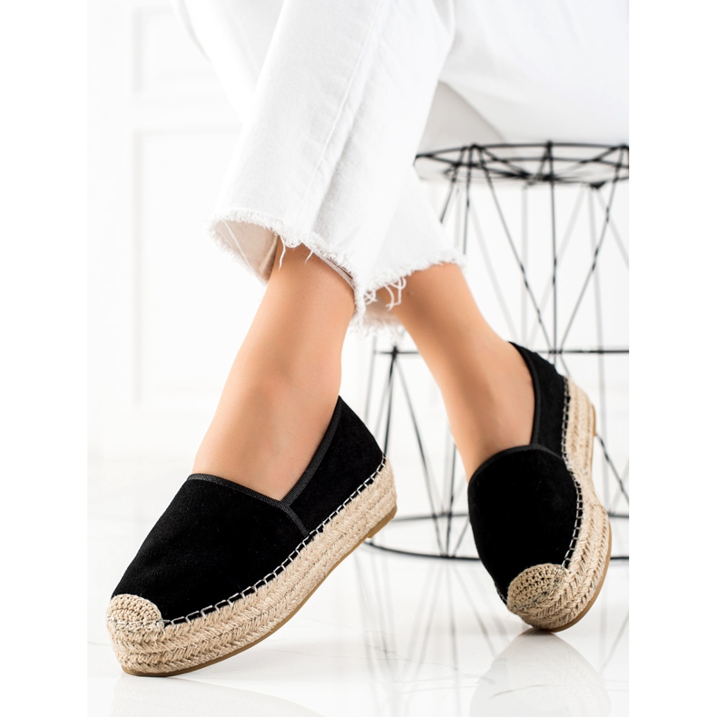Bestelle Černé espadrilky na platformě černý 1