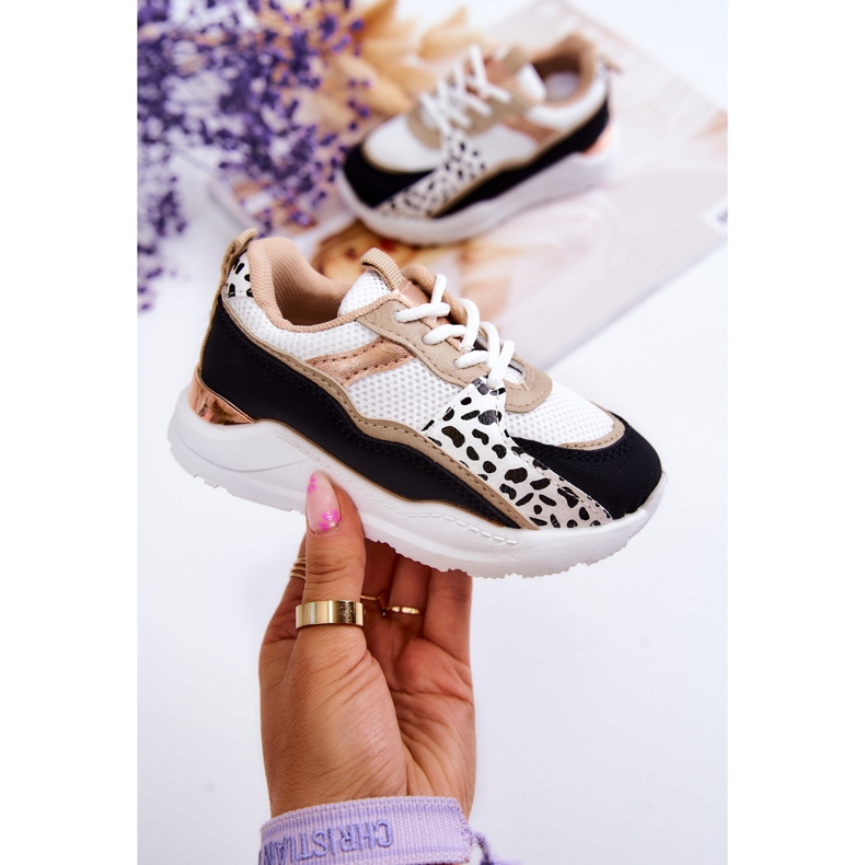 FR1 Dětská sportovní obuv Tenisky Bílá a Černá Kizzie bílý 1