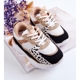 FR1 Dětská sportovní obuv Tenisky Bílá a Černá Kizzie bílý 2