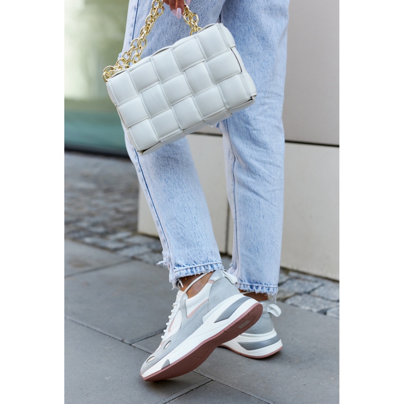 Vinceza Dámská sportovní obuv Tenisky Bílo-šedá Spencer bílý 1