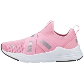 Puma Wired Run Slip On Summer Jr 383732 01 růžový 1