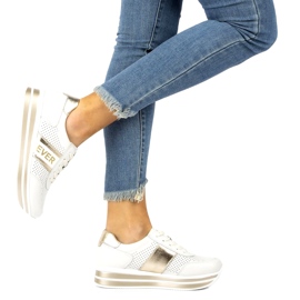 Ever Sportovní boty pro ženy Filippo DP1414 bílá a zlatá bílý zlatý 6