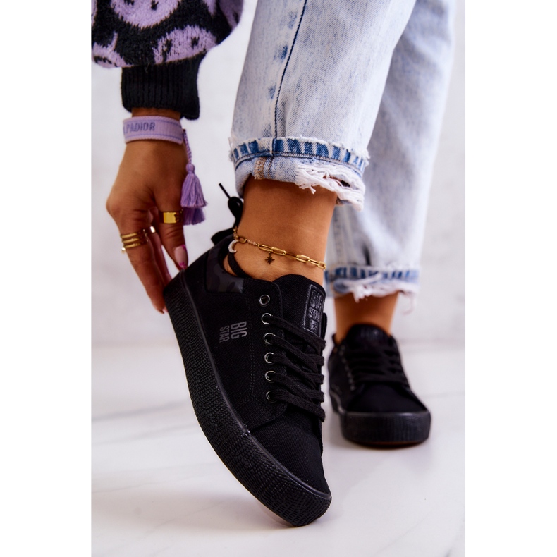 Dámské nízké tenisky Big Star JJ274563 Black černá 1