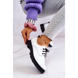 S.Barski Dámské klasické brogues Oxford White Colton bílý 1