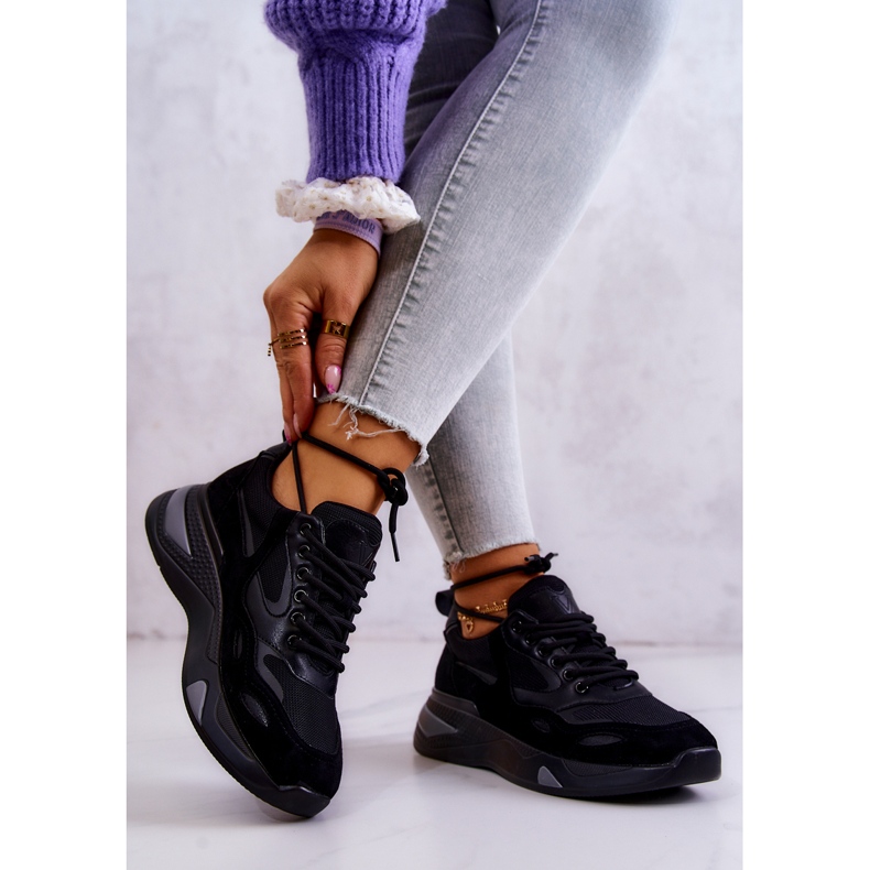 Vinceza Dámská sportovní obuv Sneakers Black Spencer černý 2