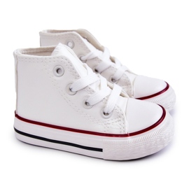 Dětské vysoké tenisky White Marney bílý 2