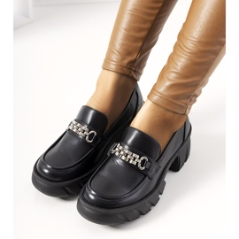 Černé mokasíny na robustní podrážce Ruth černý 1