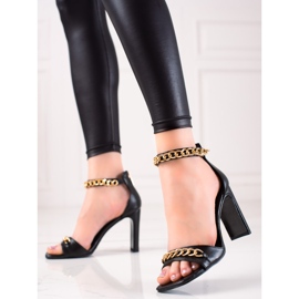 W. Potocki Elegantní sandály Potocki černý 1