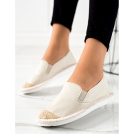 TRENDI Ležérní béžové espadrilky béžový 1 TRENDI Ležérní béžové espadrilky béžový 1