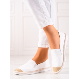 TRENDI Ležérní bílé espadrilky bílý 1