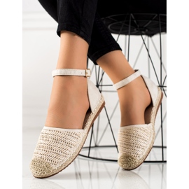 Anesia Paris Pletené Espadrilky Se Sponou béžový 1 Anesia Paris Pletené Espadrilky Se Sponou béžový 1