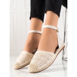 Anesia Paris Pletené Espadrilky Se Sponou béžový 2 Anesia Paris Pletené Espadrilky Se Sponou béžový 2