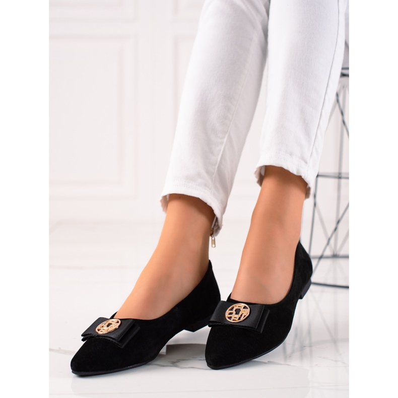 Filippo Černé kožené lodičky černý 1