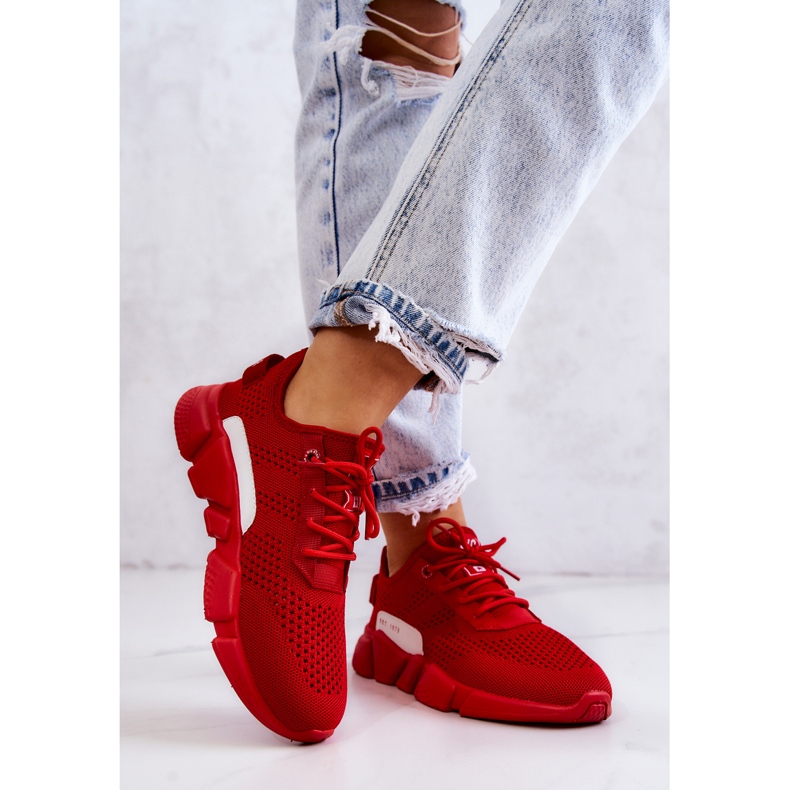 Dámská sportovní obuv Memory Foam Big Star JJ274270 Červená červené 2 Dámská sportovní obuv Memory Foam Big Star JJ274270 Červená červené 2