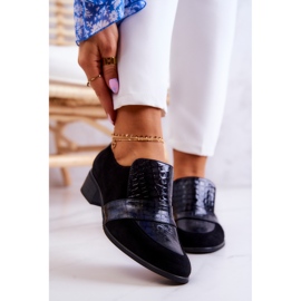 PA2 Černé semišové hadí boty Mariene černý 1