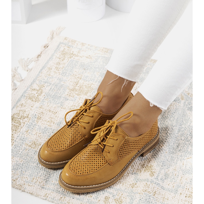 Edda hnědé prolamované oxfordky hnědý 1