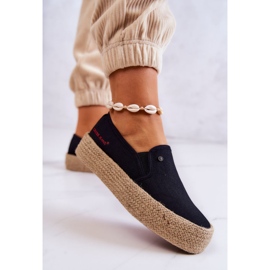 Dámské espadrilky na platformě Cross Jeans JJ2R4015C černé černá 2 Dámské espadrilky na platformě Cross Jeans JJ2R4015C černé černá 2
