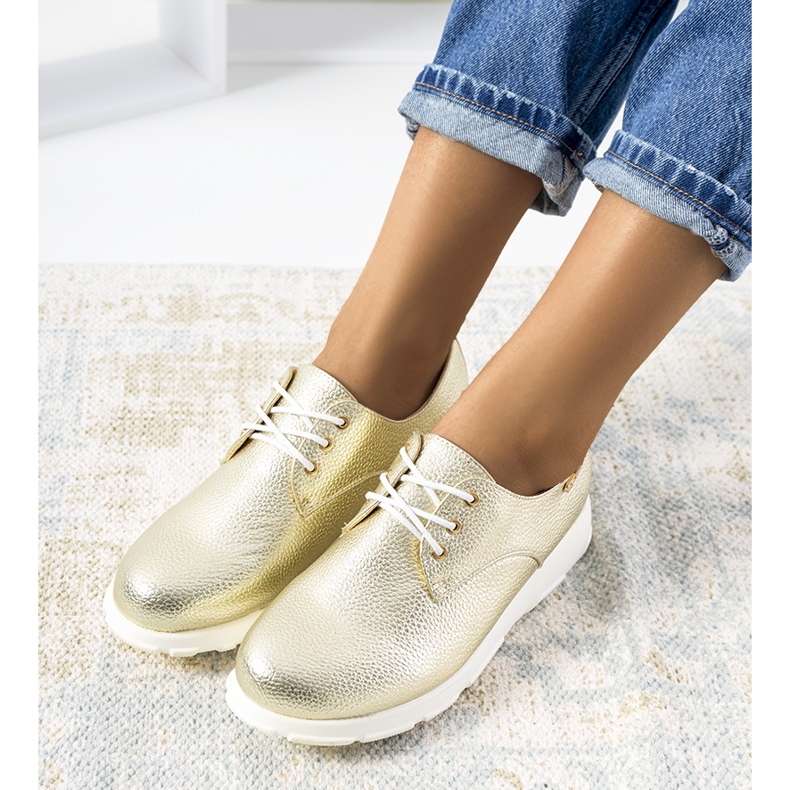 Zlaté dámské boty Zipfs zlatý 1