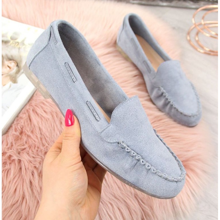 Semišové mokasíny Sergio Leone W SK254F modré modrý 1