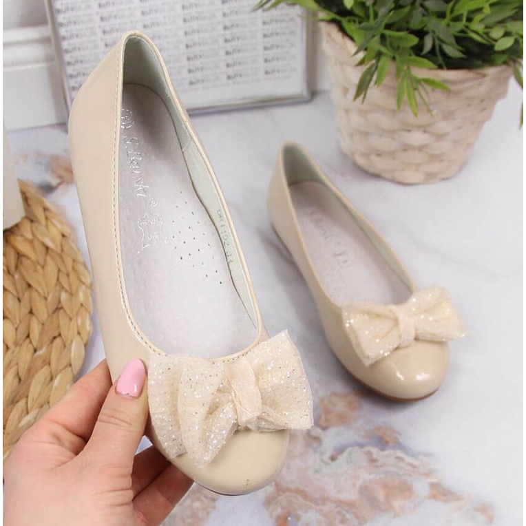 Lakované baleríny S. Barski Jr. OLI153B béžové béžový 1