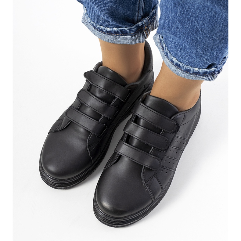 Černé tenisky na platformě Nizza černá 1