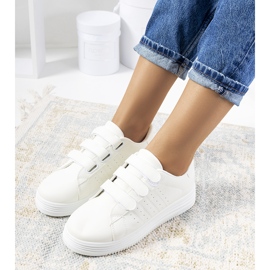 Bílé tenisky na platformě Nizza bílý 1