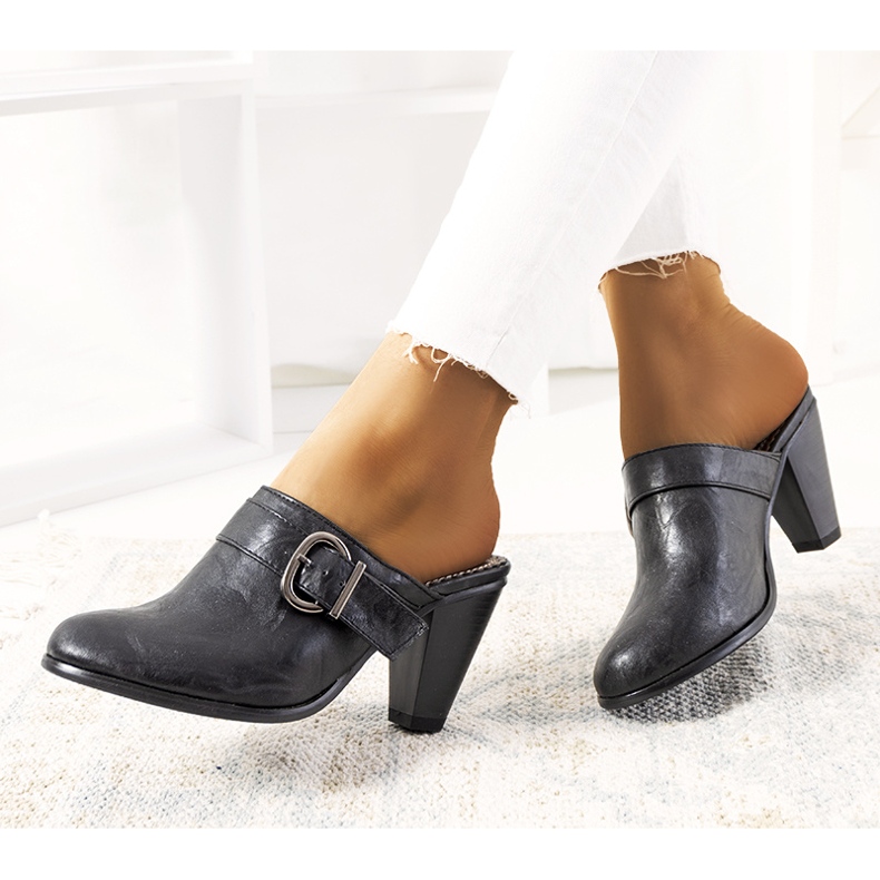 Černé vysoké podpatky Gralow černý 1