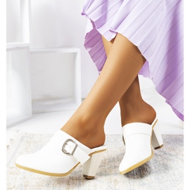 Bílé vysoké podpatky Gralow bílý 1