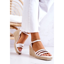 FJ1 Louisiana Bílé Sandály Na Klínu bílý 2