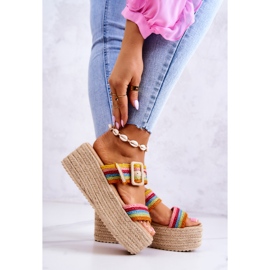 FJ1 Dámské Pantofle Na Platformě Vícebarevná Lazare vícebarevný 2