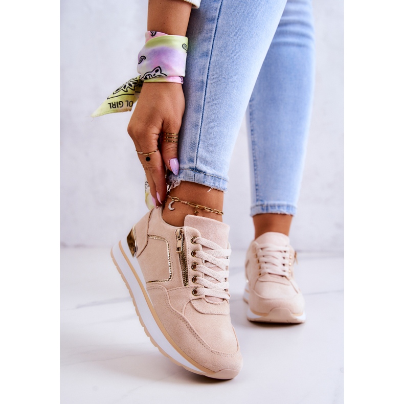 FB2 Semišové sportovní boty na platformě Riverside světle béžové béžový 1 FB2 Semišové sportovní boty na platformě Riverside světle béžové béžový 1