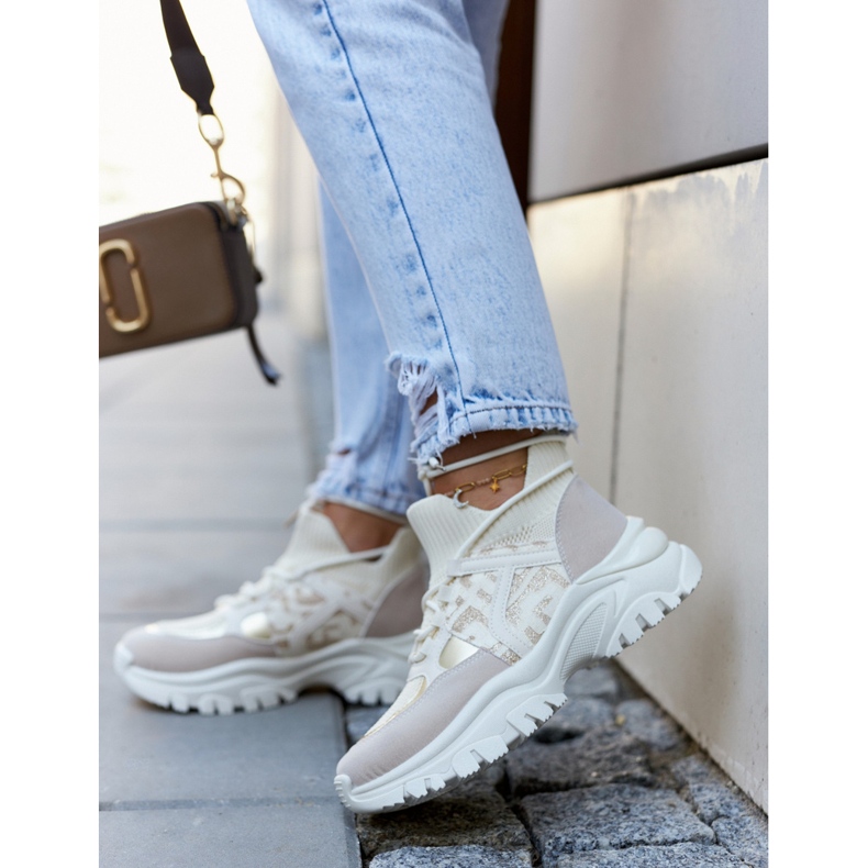 Tenisky Sportovní obuv Béžovo-zlatá Phinell béžový 2 Tenisky Sportovní obuv Béžovo-zlatá Phinell béžový 2