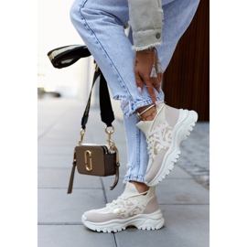 Tenisky Sportovní obuv Béžovo-zlatá Phinell béžový 1 Tenisky Sportovní obuv Béžovo-zlatá Phinell béžový 1