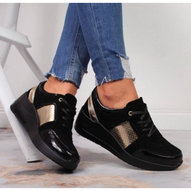 Tenisky na klínku S. Barski W OLI162A černé černá 2