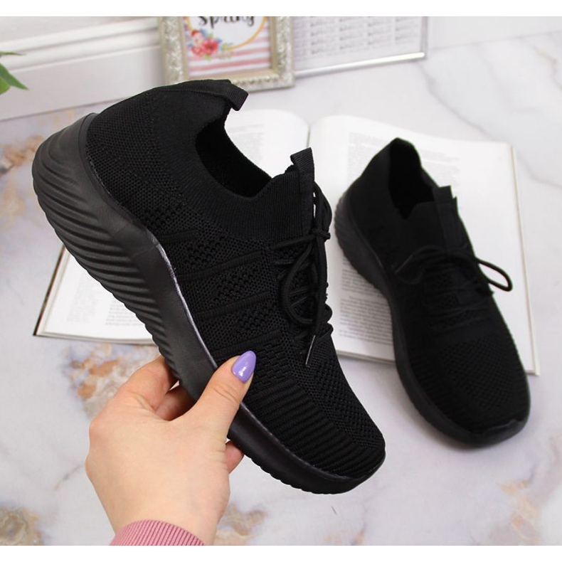 Černé sportovní boty slip on Filippo W PAW341 černý 1