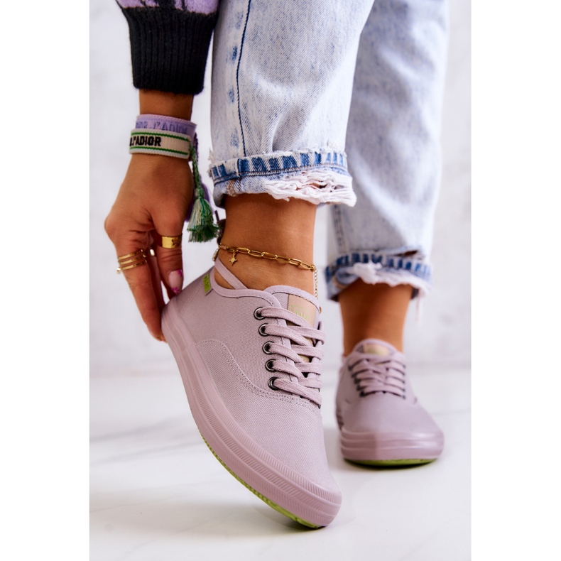 Lehké dámské tenisky Big Star JJ274264 Šedé růžový 1 Lehké dámské tenisky Big Star JJ274264 Šedé růžový 1