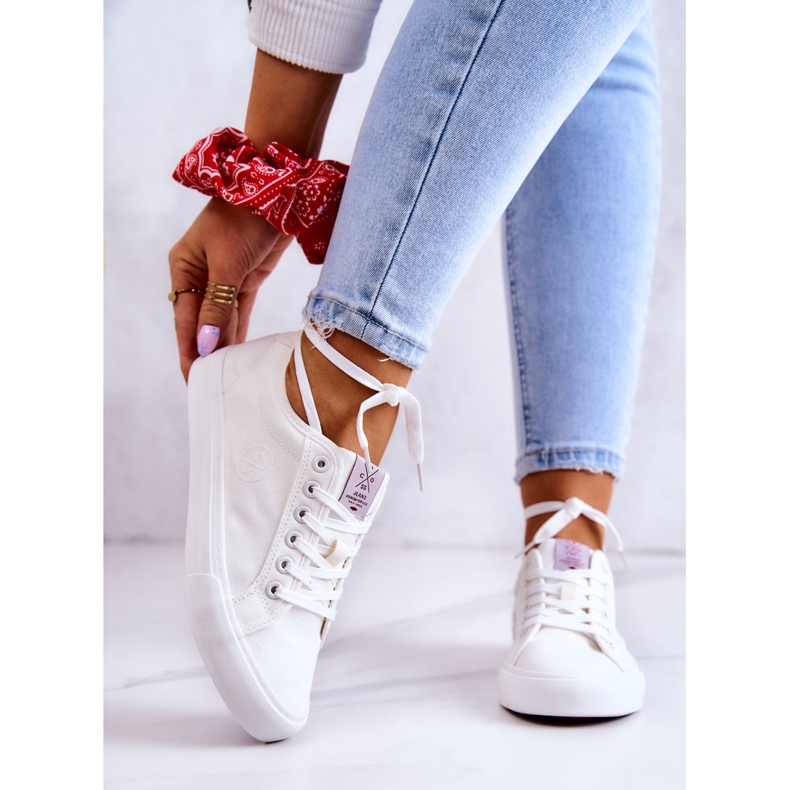 Dámské materiálové tenisky Cross Jeans JJ2R4050C White bílý 1